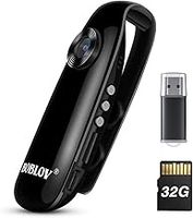 BOBLOV 007 Small Body Cameras, 32GB 1080P Portable Pocket Tiny Body Cams with Back Clip, User-Friendly Mini Camera Bodycams, Loop Recording for Bike/Pet/Home/Proof/Personal Safety (32GB)