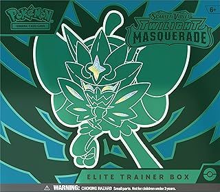 Pokémon TCG: Scarlet & Violet—Twilight Masquerade Elite Trainer Box (1 Full-Art Teal Mask Ogerpon Promo Card, 9 Boosters & Premium Accessories)