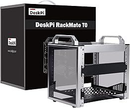 GeeekPi 4U Server Cabinet, 10 inch Server Rack for Network, Audio, and Video Equipment, DeskPi RackMate T0 Rackmount Case