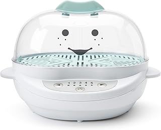 Baby Bullet BSR-0801M BSR-0801N Turbo Food Steamer, Polycarbonate, White