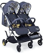 Cosatto Woosh Double Stroller – Lightweight Pushchair from Birth to 22KG, Twins or Siblings - One-Hand Fold, Compact, Independent Seats (Fika Forest)