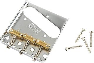 Fender 3-Saddle American Vintage Telecaster® Bridge Assembly with Brass Saddles (Chrome)