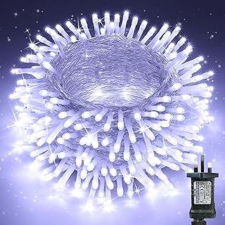 Fairy Lights Plug in Waterproof - 100M/328ft 800 LED String Lights Mains Powered, 8 Modes Garden Christmas Lights for Outdoor Indoor Bedroom Patio Party Tree Decorations (White)