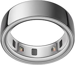 OURA Ring 4 - Silver - Size 8 - Smart Ring | Size First Ring 4 Sizing Kit | Sleep Tracking Wearable - Heart Rate - Fitness Tracker - Up to 8 Days Battery Life