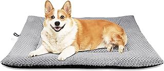 Onarway Dog Bed Mat Medium: Washable Fluffy Dog Bed Cushion for Cats Puppies - M 76x54cm Sherpa Dog Crate Mattress for Medium Pets Grey