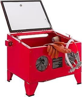 Arebos Sand Blasting Cabinet 90L | Sand Blasting Machine | Sand Blaster Kit incl. Blasting Gun with 4 Ceramic nozzles | Work Gloves | Viewing Window + 5 Replacement foils