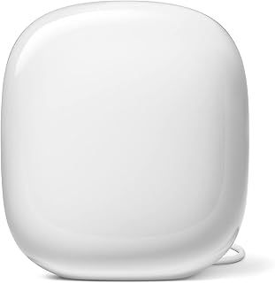 Google Wifi Pro – Wi-Fi 6E Reliable home system with fast speed and whole-home coverage Mesh router snow, Pack of 1