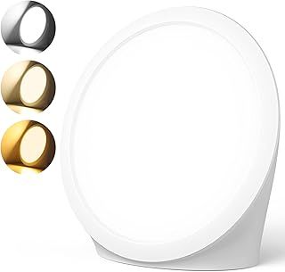 Sad Lamp, Joltix Sad Light, 10000Lux Light Therapy Lamp, Happy Sunlight Lamp, 3 Color Temperature & 6 Timer & 5 Brightness, Memory Function LED Daylight Lamp, Use for Home/Office/Decoration/Gift.