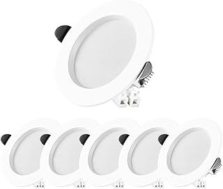 FTL Recessed Ceiling Lights, 7W (50W Equivalent) Downlights Cool White 6000K, Led Downlights Ceiling 450LM, LED Spotlights for Bathroom, Kitchen, Living Room 6 Pack [Energy Class F]