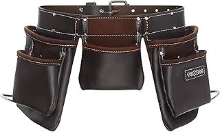 12 Pockets Carpenter Oil Tanned Leather Tool Belt | Builder Work Belt Apron for Men | Tool Holder Work Organiser for Builders, Carpenters, Gardeners, Electricians, DIY Er