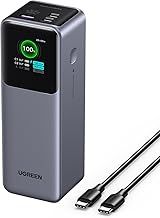 UGREEN Nexode Power Bank 25000mAh 200W PD 3.1 Laptop Portable Charger Fast Charging Smart Digital Display Battery Pack Compatible with Dell, HP, ASUS, iPad Pro, iPhone 16/15, Galaxy S24, AirPods