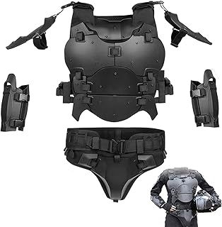 Zhongren Tactical Airsoft Armour Vest Set Military Tactical Vest Ajustable Tactical Molle Chest Protector for Paintball Combat Equipment CS Modular Cosplay Field Training