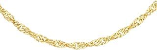 Carissima Gold Women's 9 ct Gold 1.2 mm Diamond Cut Twist Curb Chain Necklace