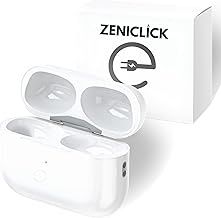 Zeniclick Wireless Charging Case Replacement Compatible with AirPods Pro 1 & 2, Air pods Pro Charging Case with Bluetooth Button for Pairing, 680 mAh Airpod Pro 2 Case Replacement