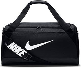 Nike Men Brasilia 6 Duffel Bag - Black/Black/White, 71.1 x 28 x 33 cm