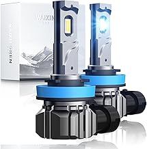 WAIXINGREN H11 Led Headlight Bulb, 60W 26000LM 6500K Cool White for H8 H9 Headlight Bulbs, Halogen Replacement Bulb, Easy Installation, Pack of 2 (H11/H8/H9)