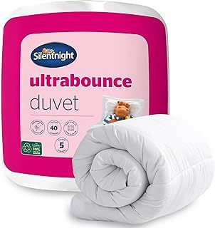 Silentnight Ultrabounce 13.5 Tog King Size Duvet - Thick Warm Winter Duvet Quilt Hypoallergenic and Machine Washable - King Size Bed, White