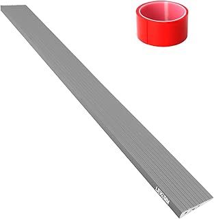 LIEKUMM 2cm Rise Threshold Ramp, 800kg Capacity PVC Threshold Ramps for Doorways, Ramps for Wheelchairs, Mobility Scooters, Robot Vacuum Cleaners, Stairs, Steps, Cuttable, Grey