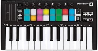 Novation Launchkey Mini [MK3] — Portable 25-Key, USB, MIDI Keyboard Controller with DAW Integration. Fixed Chord Mode and Arpeggiator — for Music Production