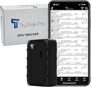 TruTrak Pro 4G - GAT23 4G Rechargeable Magnetic GPS Tracker - 14 Days Free - UK & Worldwide Real Time Portable Tracking Device - Car, Van, Motorbike, Caravan, Quad bike - Pay As You Go