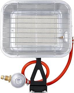 Portable Gas Heater 4.5 kW Calor Gas Heater With Heating Area 20-60 sqm, Adjustable Heating, 70cm Hose, 37mbar Pressure Regulator, Bottle Mounting Space Warmer Propane Heater TOUGH MASTER