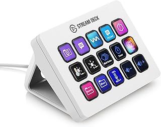 Elgato Stream Deck MK.2 White – Studio Controller, 15 macro keys, trigger actions in apps and software like OBS, Twitch, ​YouTube and more, works with Mac and PC