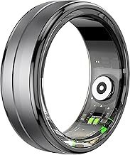 Smart Ring - Fitness Tracker with Heart Rate Monitor, Sleep Tracker, Blood Oxygen, Pedometer, Calories & Step Counter - 5ATM Waterproof Smart Ring for Men & Women