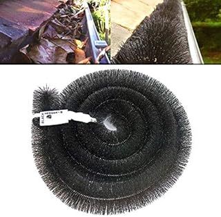 8 x Hedgehog Gutter Brush Guard 100mm Black 4m Clean Leaf & Debris Free 32m