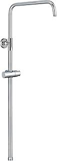 Carre, G03, Shower Adjustable Rigid Riser Rail Angled Stainless Steel, Chrome