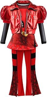 Tangsenyu Red Costume for Kids,Rise of Red Halloween Dress Up 3PCS Set