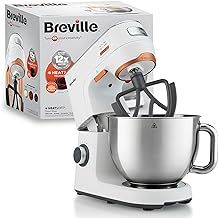 Breville HeatSoft Electric Stand Mixer | 1000W | Softens Butter for Better Results | 10 Speeds | 5.2L Stainless Steel Bowl | Includes Whisk, Beaters & Dough Hooks [VFM027]