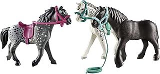 Playmobil 70999 Country Pony Farm Horse Trio, frisian, knabstrupper & andalusier Horse Toys, PlaySets Suitable for Children Ages 4+