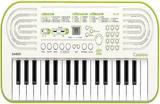 Casio SA-50 32 Mini-Keys Keyboard in White and Green and Rhythm Warriors animated online lessons