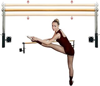 Ballet Barre Wall Mounted for Home or Studio Dance Training, Yoga, Stretching, and Pilates, Posture for Kids and Adults, Beginner Friendly, Dancer