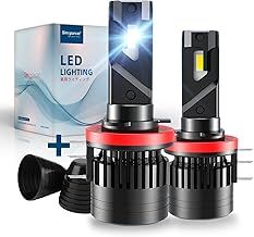 Sinoparcel H15 LED Headlight Bulb 6500K White- High Beam and Daytime Runing Light(DRL) -Halogen Replacement 2 Pcs