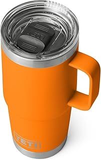 YETI Rambler Travel Mug, Stainless Steel Vacuum Insulated Mug with Stronghold Lid, Big Sky Blue, 20 oz (591 ml)