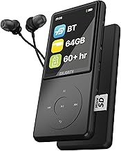 64/128GB MP3 Player with Bluetooth 5.0 | Portable Music Player with Earphones & Inbuilt Speaker | Walkman MP3 Player for Kids & Adults, 2.4'' Full Colour Display & 60+ Hour Battery | Majority MP3 Pro