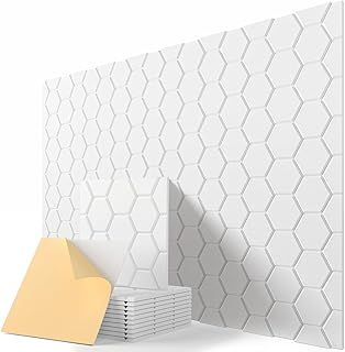 Sound Proofing Panels Self-adhesive, 12 Pcs, 12"x12"x0.4", High Density Square Acoustic Wall Panels for Studio, Home, Offices, Sound Absorbing & Noise Insulation