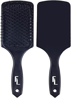 Paddle Hair Brush by Fine Lines - Detangle Hair Brush with 11 Row Nylon Bristles, Hairbrush for Women & Men, Heat-Resistant Paddle Brush