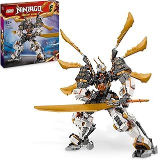 LEGO NINJAGO Cole’s Titan Dragon Mech Set, Adventure Toy for Boys and Girls, Ninja Playset with 1 Character Minifigure, Dragons Rising Birthday Gift for Kids & Teens Aged 12 and Over 71821