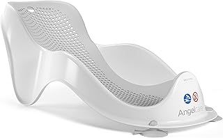 Angelcare Soft Touch Mini Bath Support- Grey - Newborn Bath Seat, Infant Bathing, Non-Slip, Easy Clean