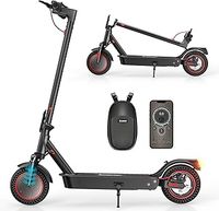 iScooter Electric Scooter,10” Tire 500W Motor Electric Scooters Adult with Bag, i9MAX/i9S Fast E Scooter, 30-40km Range, 3 Speed Mode, Foldable Scooter with APP, Dual Shock Absorption