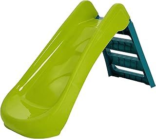 Junior Folding Slide for Toddlers and Children 18 Months + Kids Outdoor Play Equiptment. Ideal First Slide for Toddlers and Young Children, Green/Blue