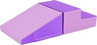 Kids Climb and Crawl Play Equipment, 2-Piece Baby Soft Foam Blocks Toys, Toddlers Lightweight Activity Play Set for Climbing Crawling (Purple, 100 x 50 x 25cm)