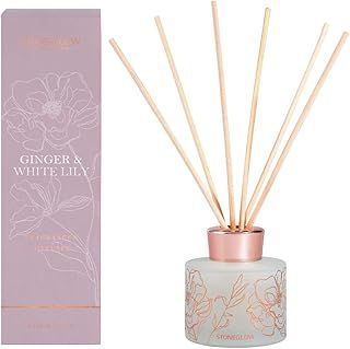 Stoneglow Candles Day Flower New 2021 - White Tea & Wisteria Diffuser (Light Grey)