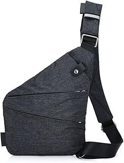 Unisex Anti Theft Sash Sling Crossbody Bag