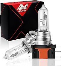 WinPower H15 12V 15/55W Headlight Bulb 3600K Yellow Bulbs Car Replacement Halogen Bulb DRL, 2 Pieces