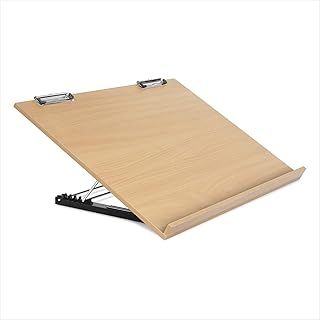 Liquidraw Desk Easel A2 for Painting Artists A2 Drawing Board Table Stand with 5 Adjustable Angles, Attached Drawing Board Clips
