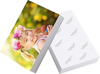 100 Sheets 4x6 Inch Glossy Photo Paper 200gsm High Gloss Photo Printer Paper A6 (10 x 15 cm) Photographic Paper for Inkjet Printers