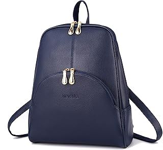 Nevenka Women Fashion Backpack Purse Leather Rucksack Bag Girls Casual Daypacks